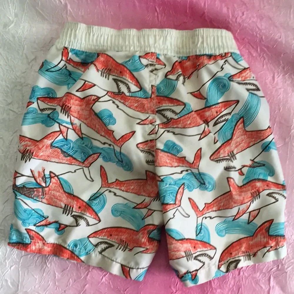Shark Old Navy Swim Trunks 12-18 Months Shorts Boys Summer